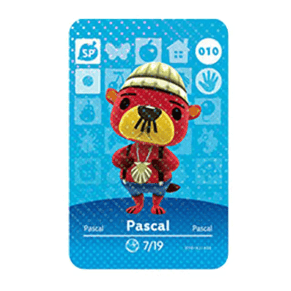 Anime Animal Crossing Pascal Amiibo Card