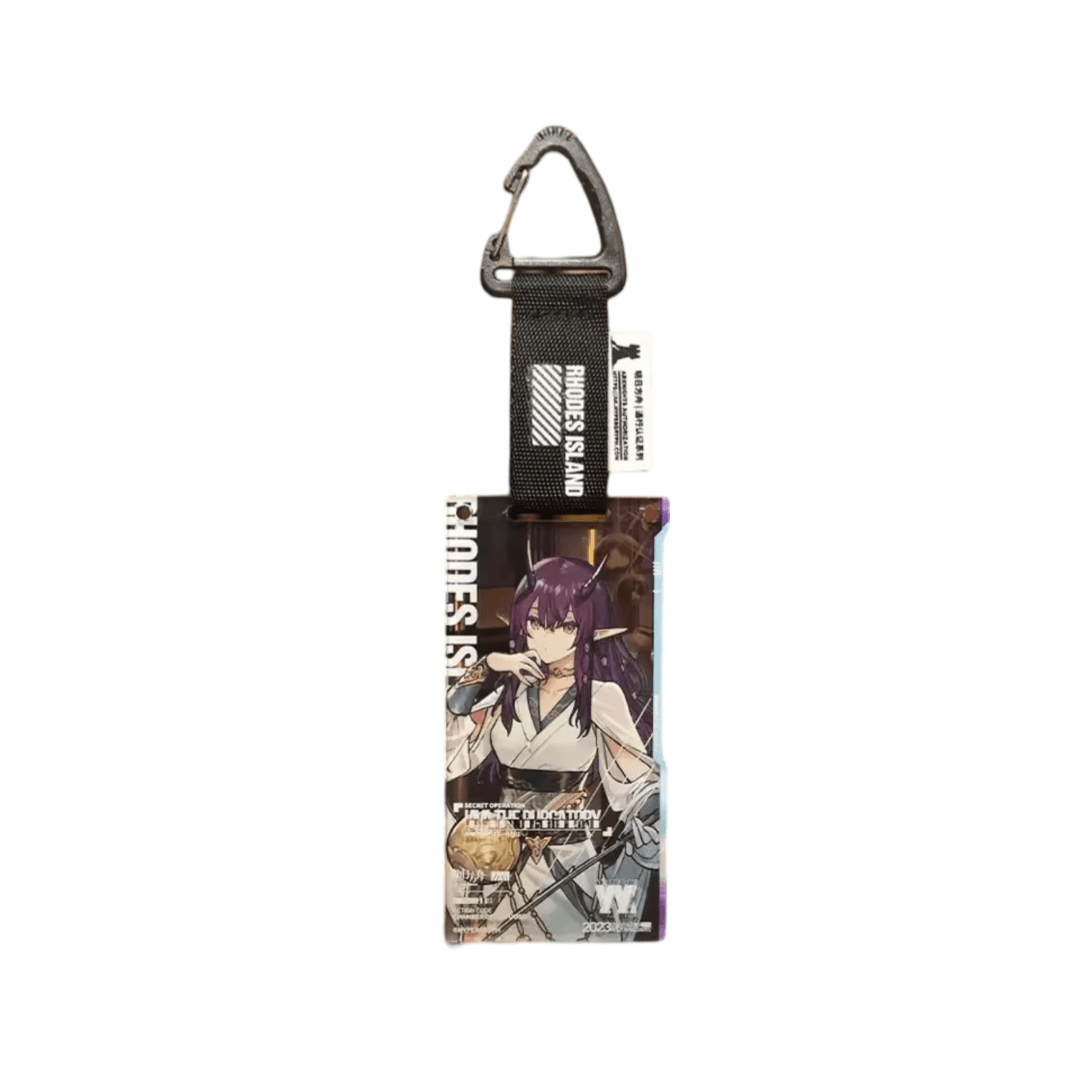 Anime Arknights Lava The Purgatory Pass Certificate Acrylic Keychain Pendant