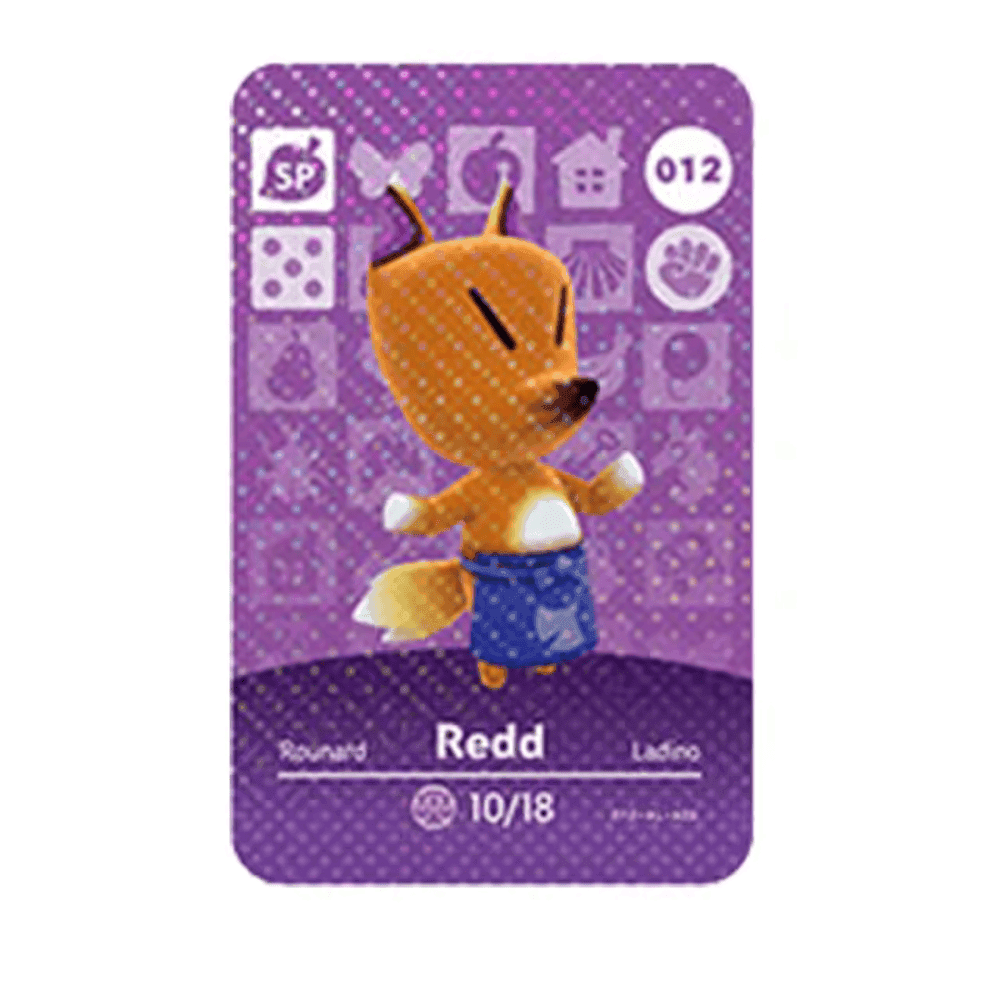 Anime Animal Crossing Redd Amiibo Card