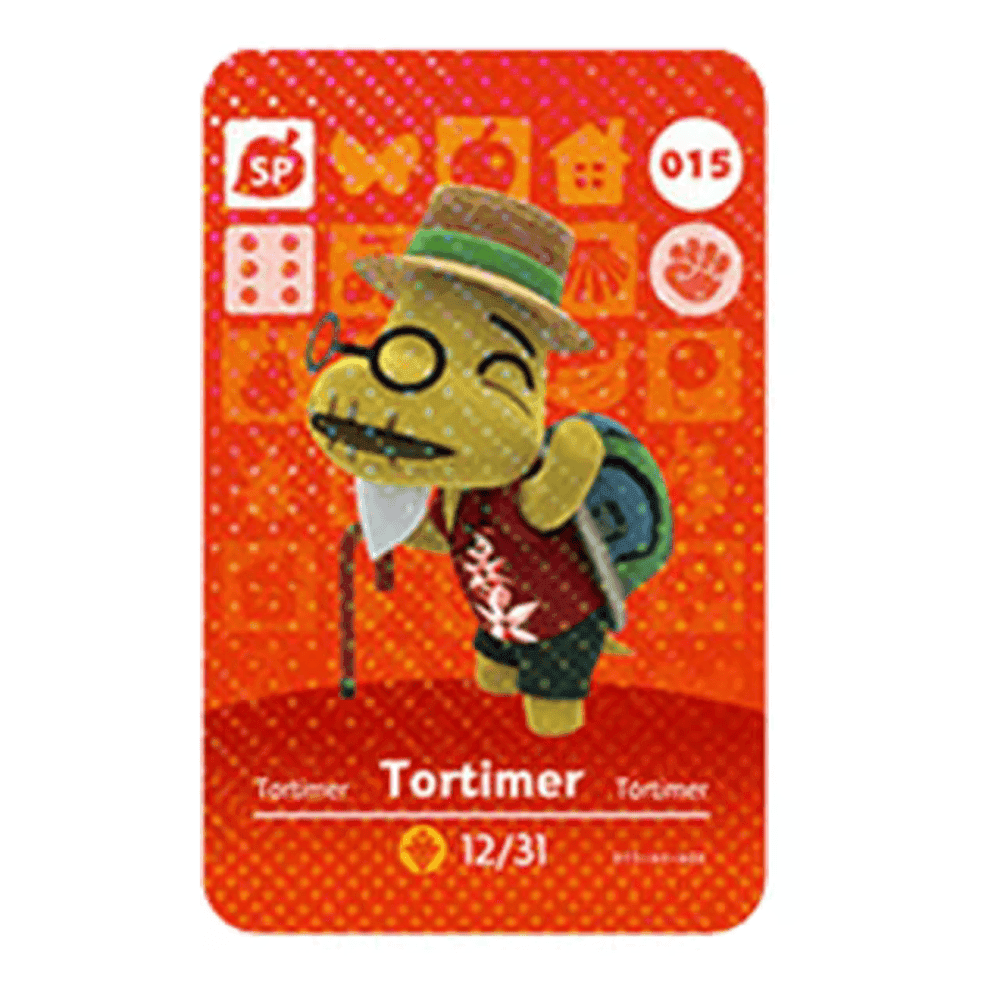 Anime Animal Crossing Tortimer Amiibo Card