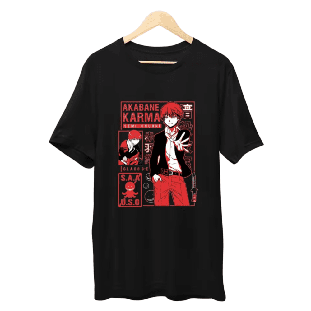 Assassination Classroom Karma Akabane Anime T-Shirt — detail 1