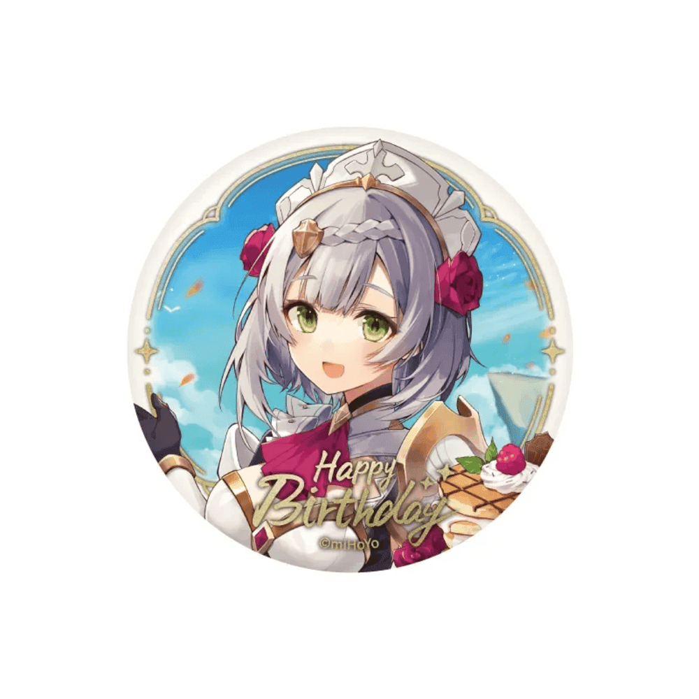 Anime Genshin Impact Noelle Birthday Series Badge