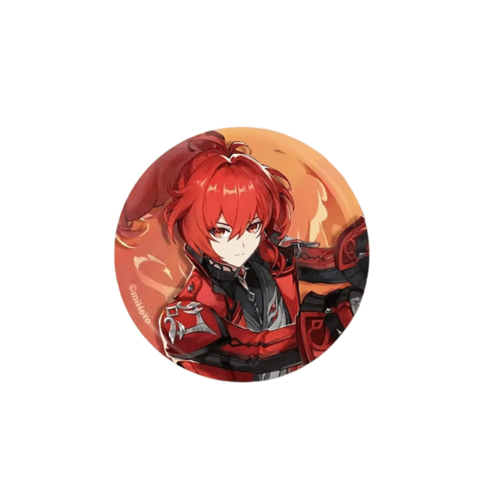 Genshin Impact Anime Diluc Badge