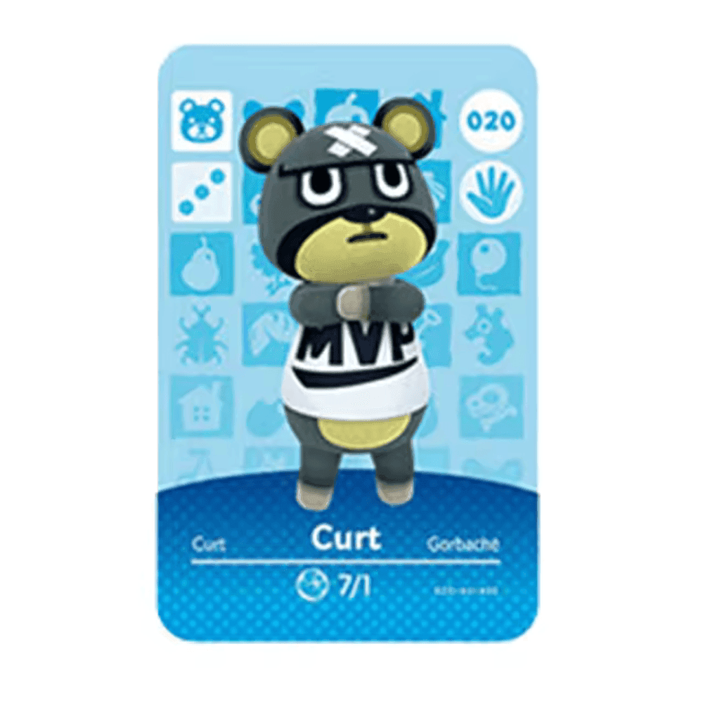 Anime Animal Crossing Curt Amiibo Card