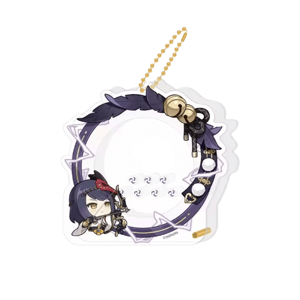 Anime Genshin Impact Kujou Sara Acrylic Storage Keychain