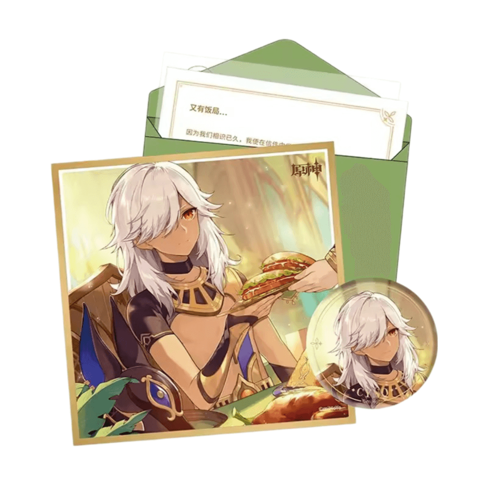 Anime Genshin Impact Cyno Birthday Gift Box Set