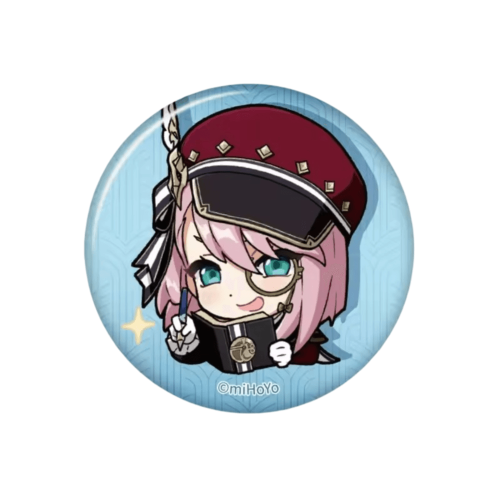 Anime Genshin Impact Charlotte Print Badge