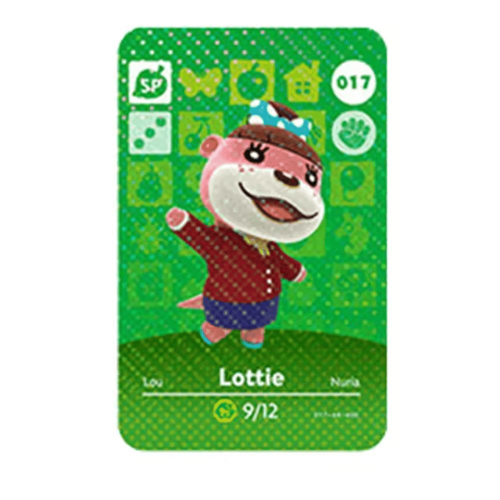 Anime Animal Crossing Lottie Amiibo Card