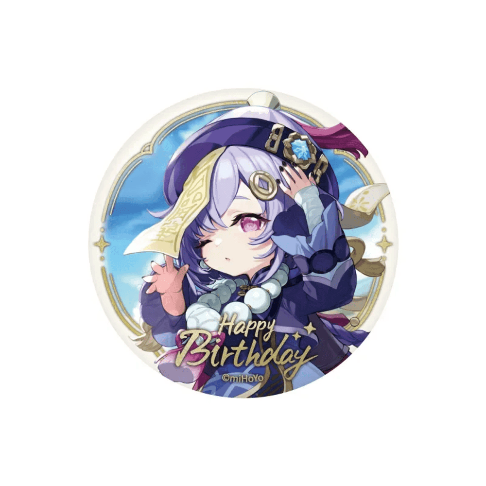 Genshin Impact Anime Qiqi Birthday Series Badge