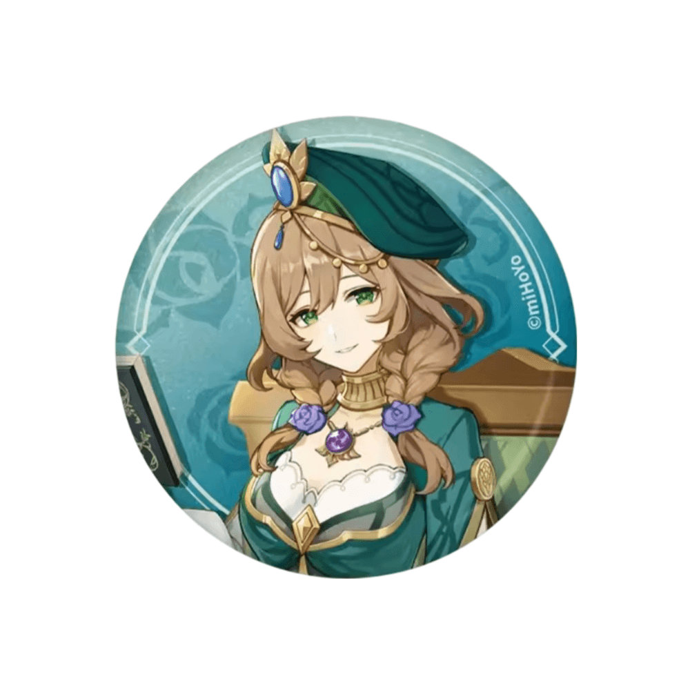 Anime Genshin Impact Lisa Plastic Badge