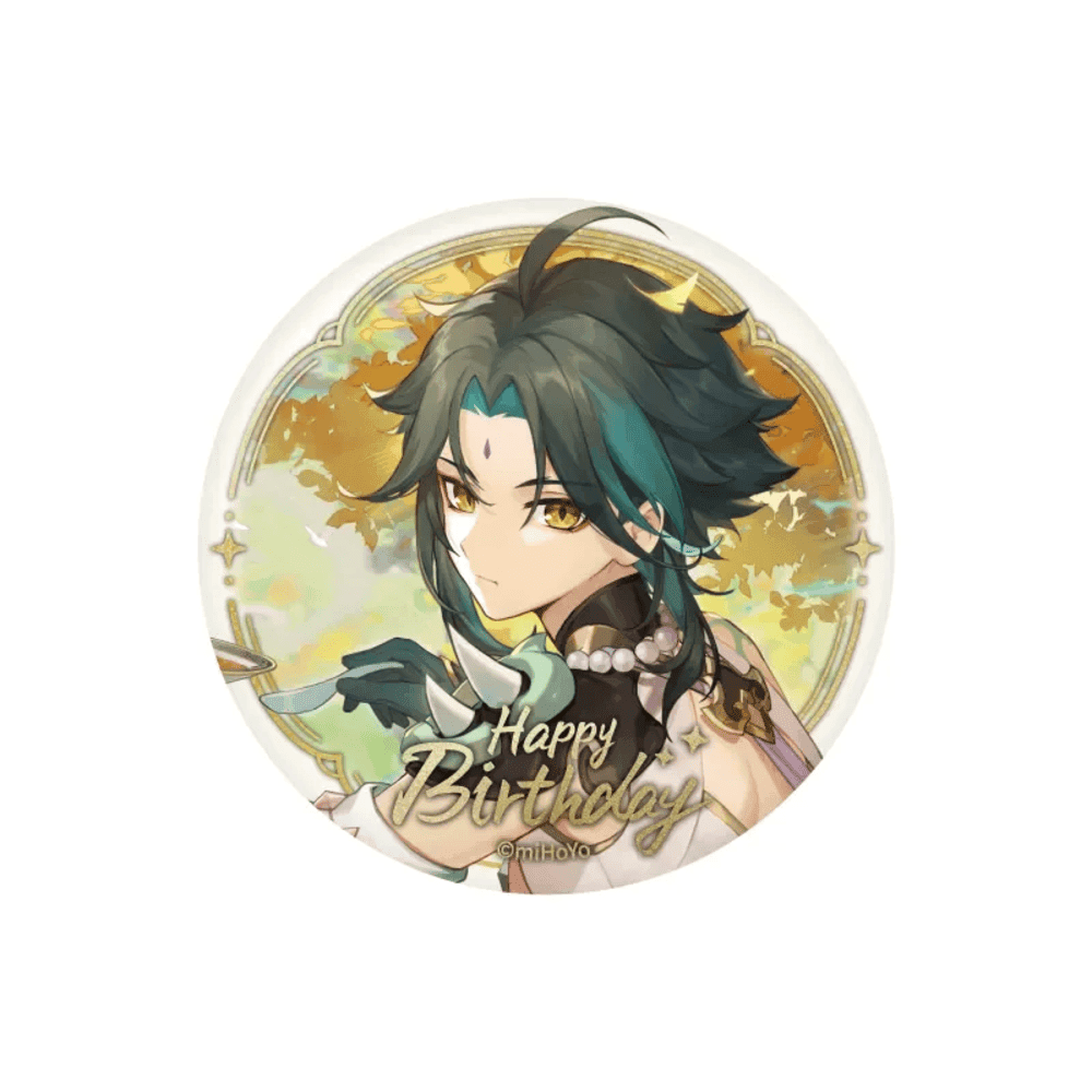 Genshin Impact Xiao Anime Birthday Series Badge