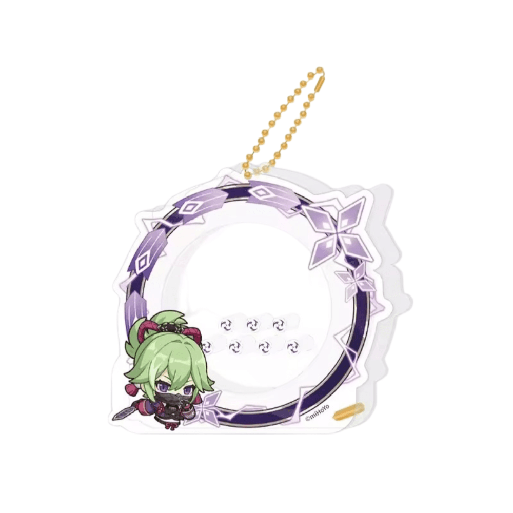 Anime Genshin Impact Kuki Shinobu Acrylic Storage Keychain