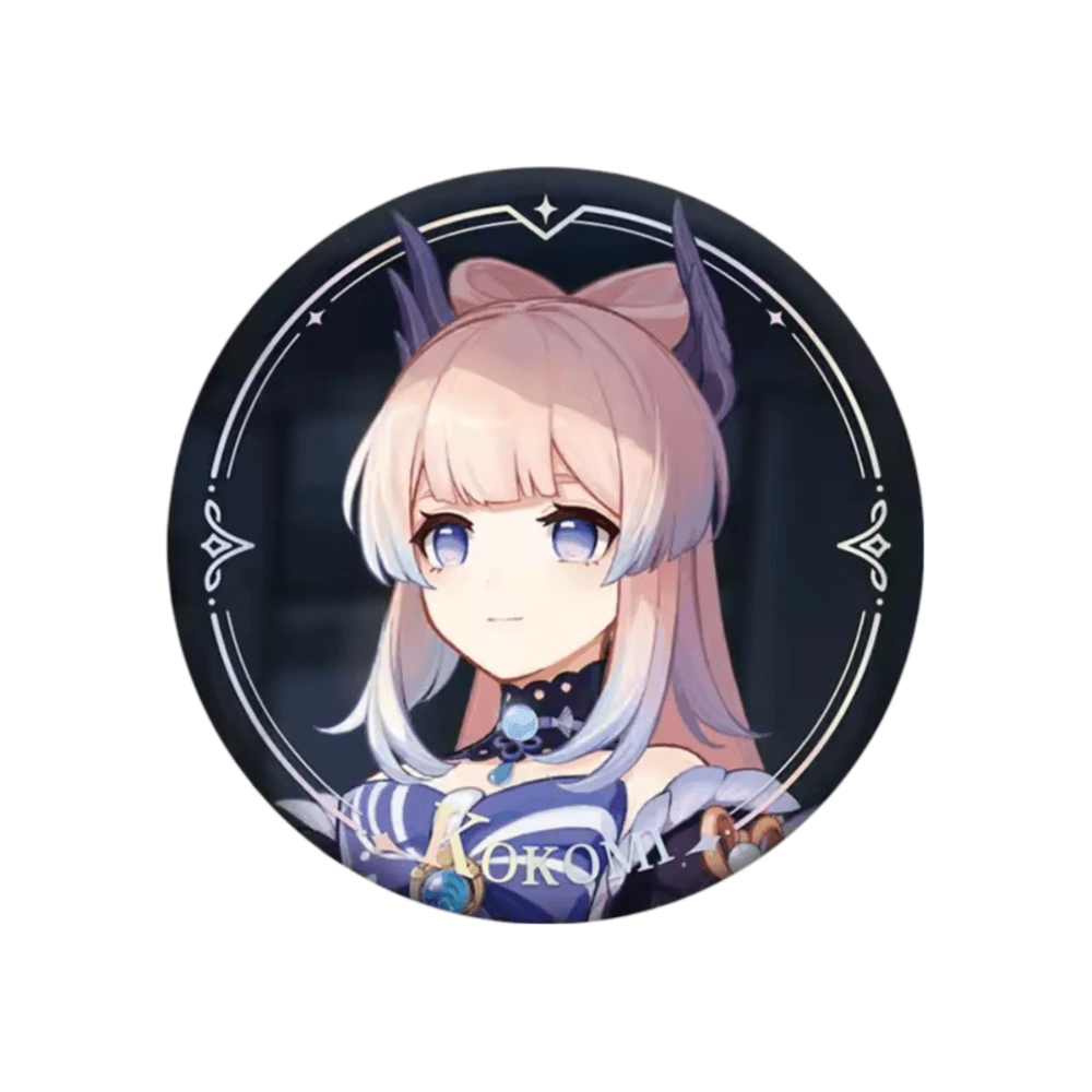 Anime Genshin Impact Sangonomiya Kokomi Original Authentic Badge