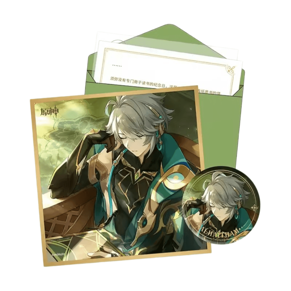 Anime Genshin Impact Alihaitham Birthday Gift Box Set