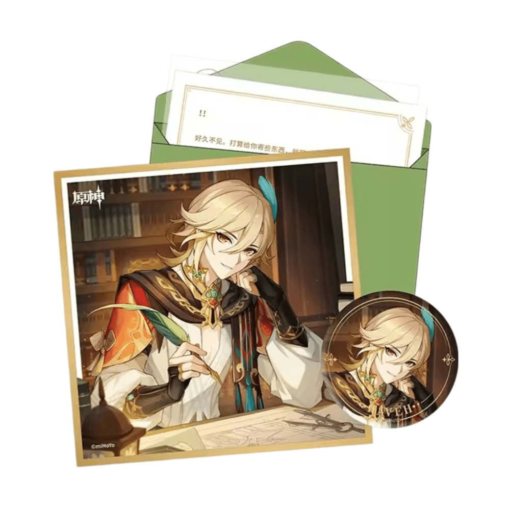 Anime Genshin Impact Kaveh Birthday Gift Box Set