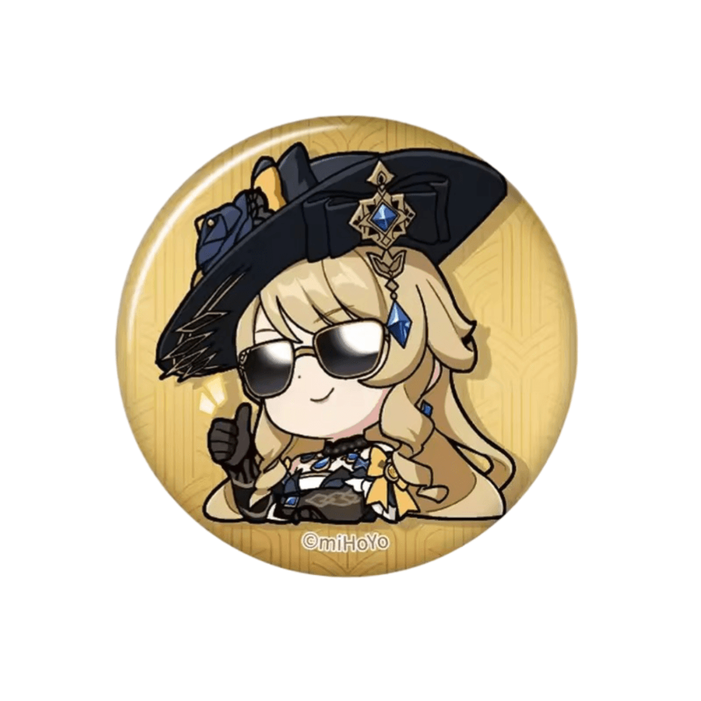 Anime Genshin Impact Navia Print Badge