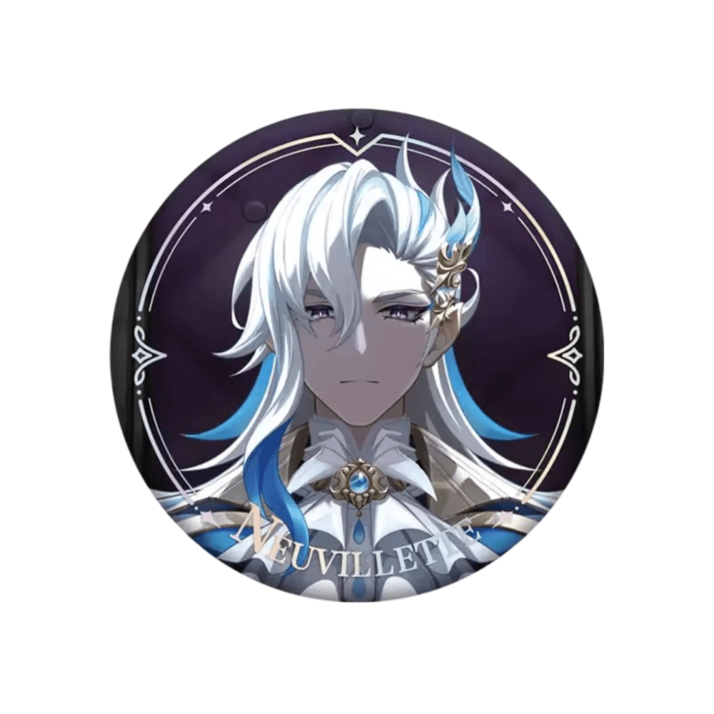Anime Genshin Impact Neuvillette Original Authentic Badge