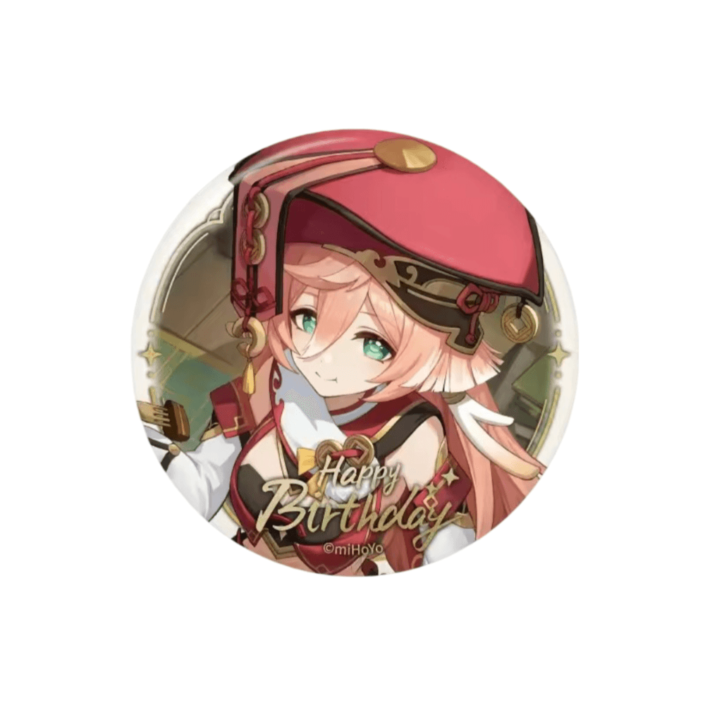 Anime Genshin Impact Yanfei Happy Birthday Badge