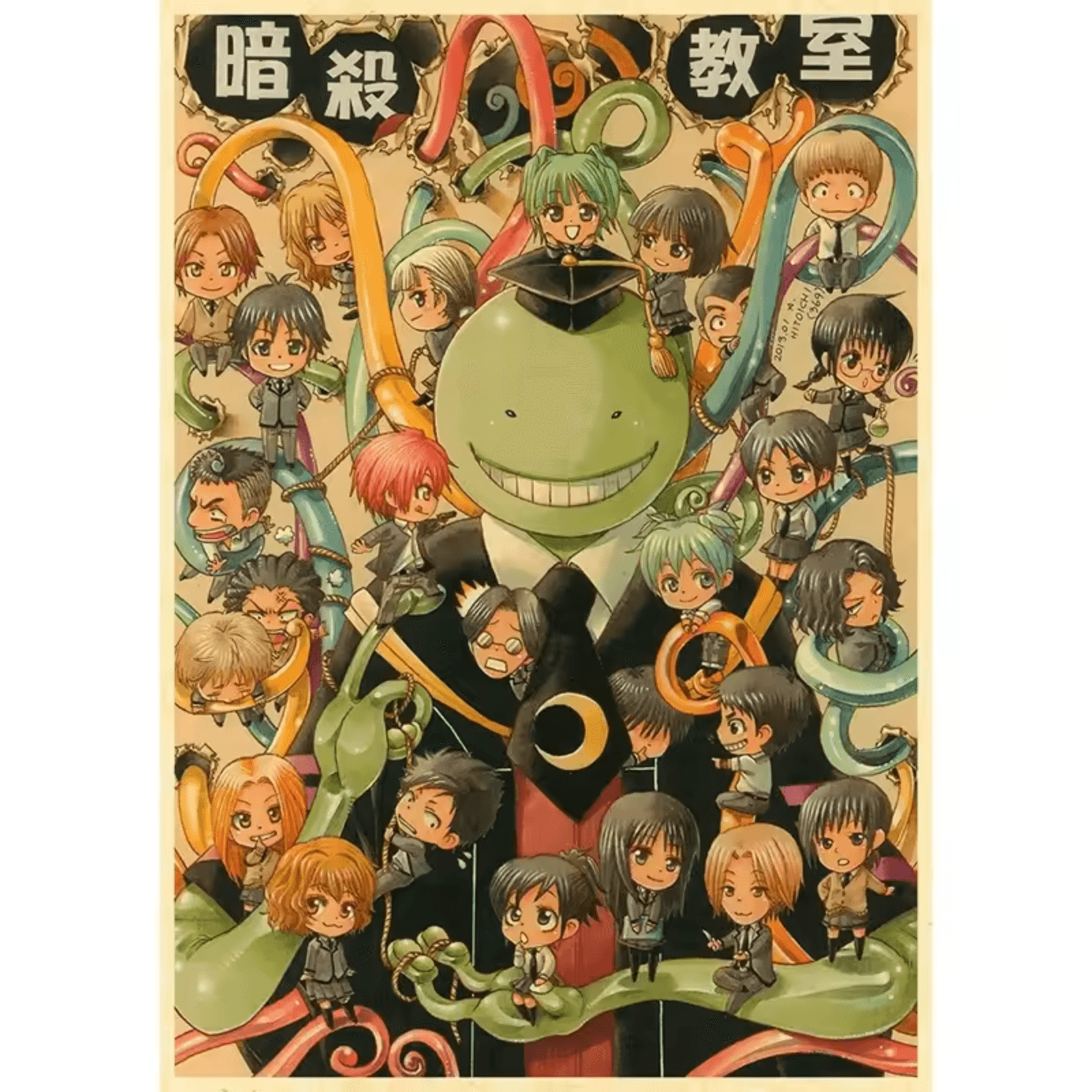 Anime Assassination Classroom Character Canvas Poster Wall Art