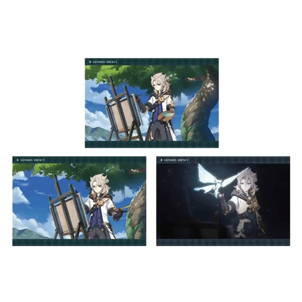Anime Albedo Genshin Impact PV Series Photo Card