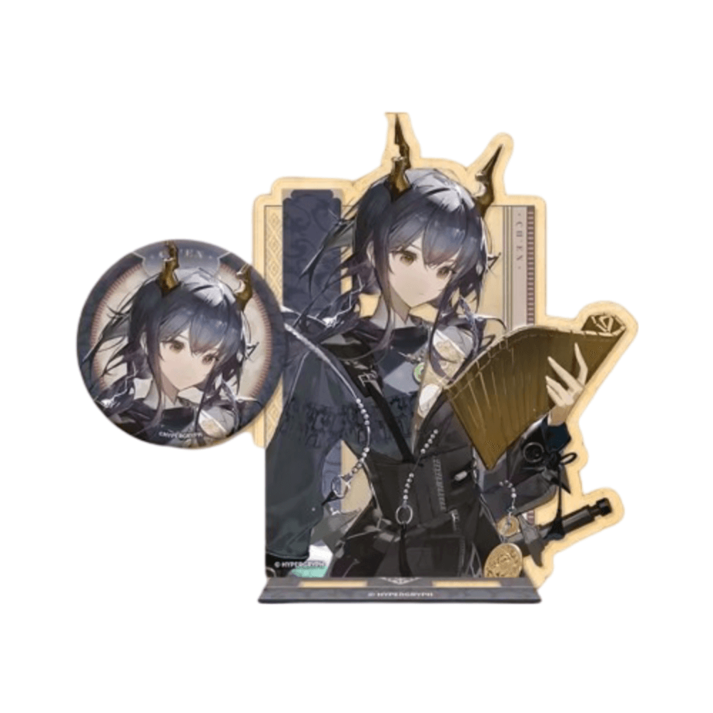 Anime Arknights Ch'en Acrylic Stand Badge Set