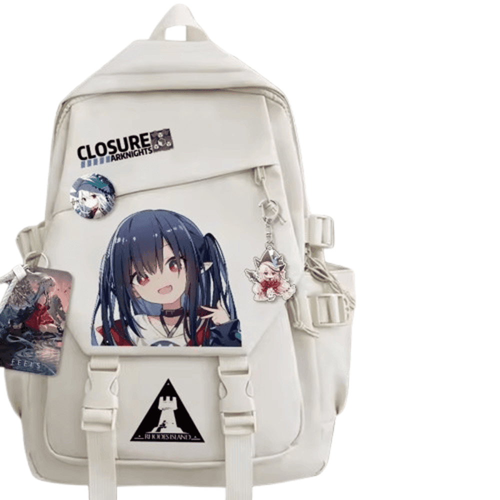 Arknights Anime Closure School Bag