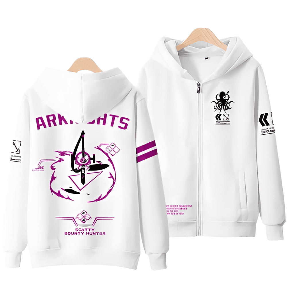 Arknights Anime Scatty Bounty Hunter 3D Printed Hoodie