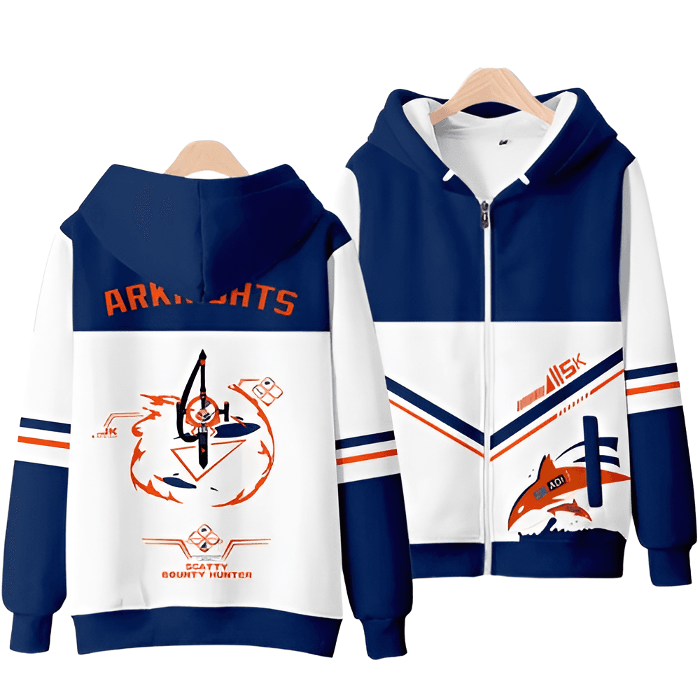Anime Arknights Scatty Bounty Hunter 3D Printed Hoodie
