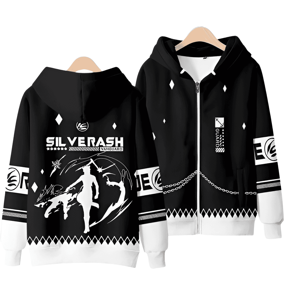 Anime Arknights SilverAsh 3D Printed Hoodie