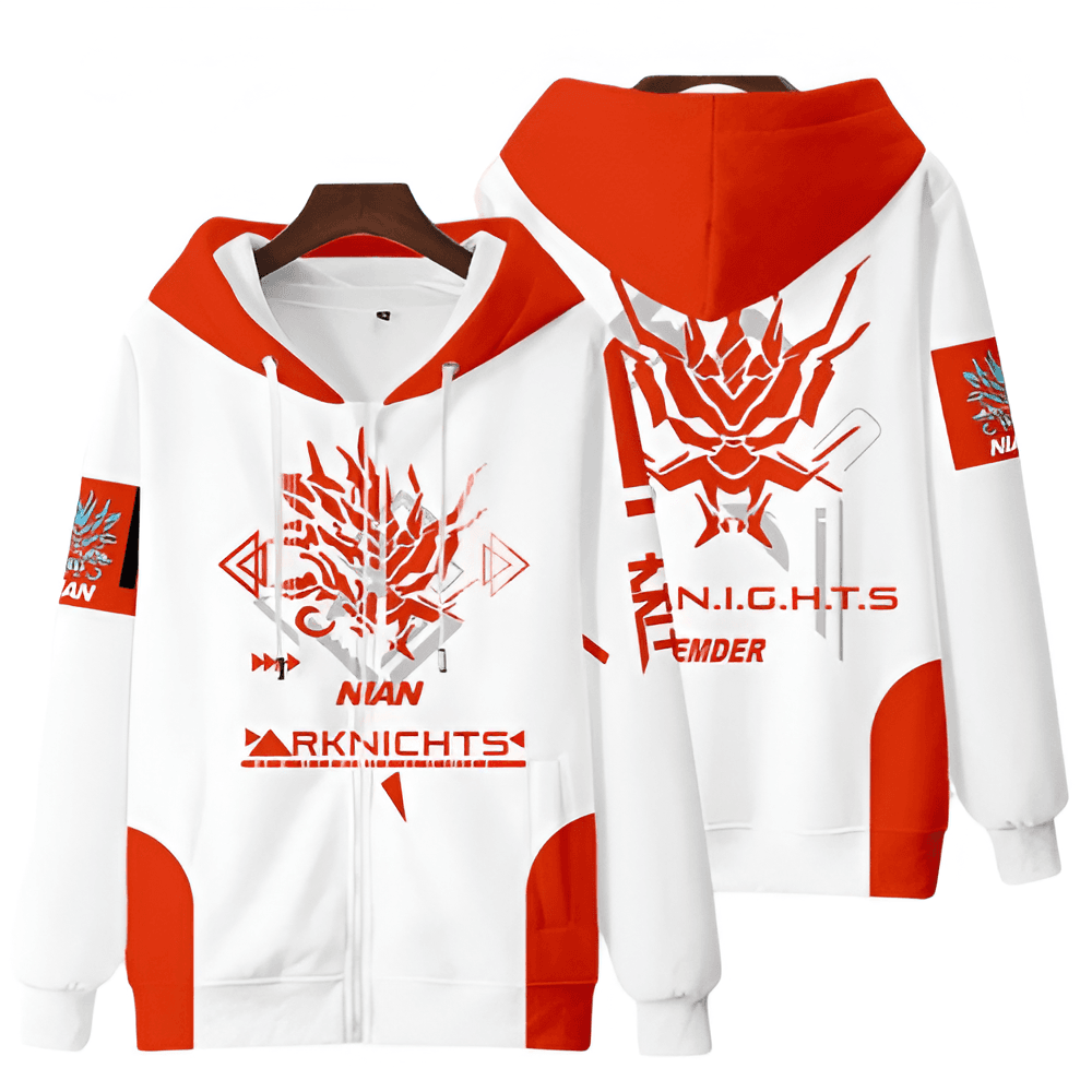 Anime Arknights Nian Zipper Hoodie