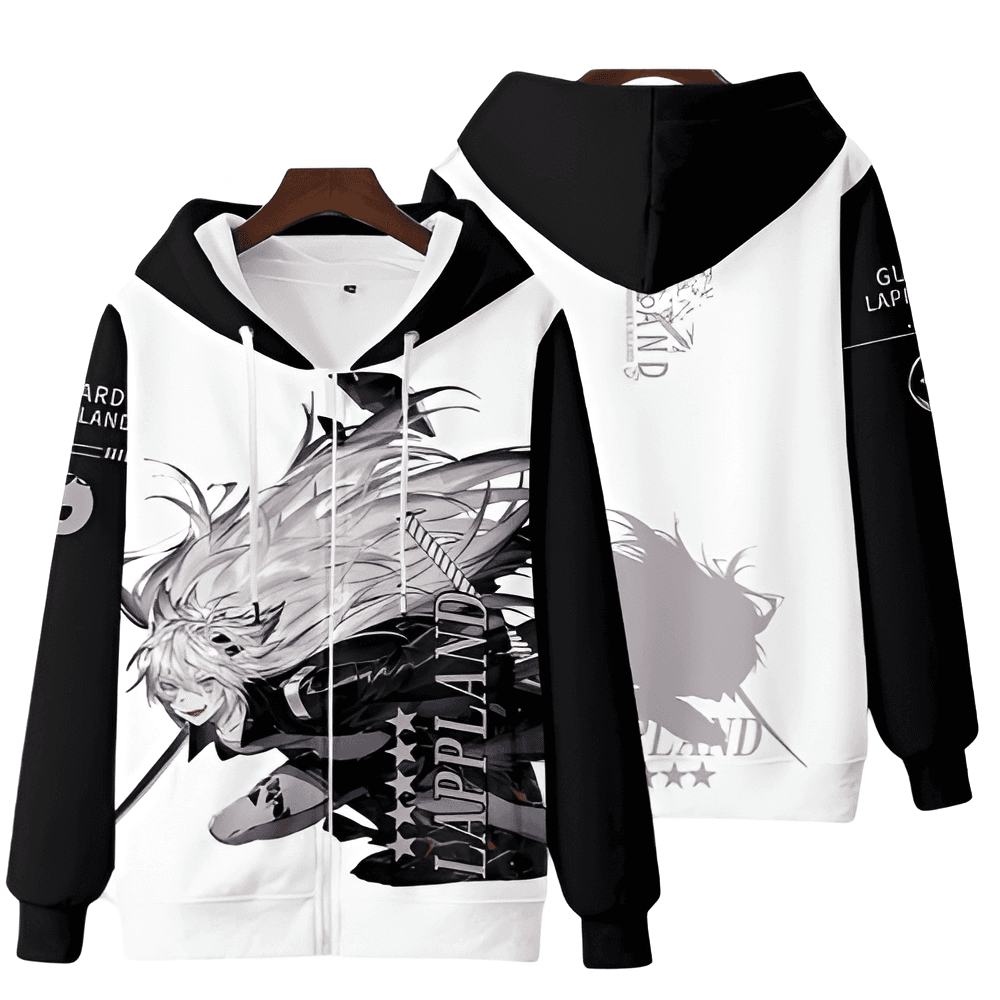 Arknights Anime Lappland Zipper Hoodie