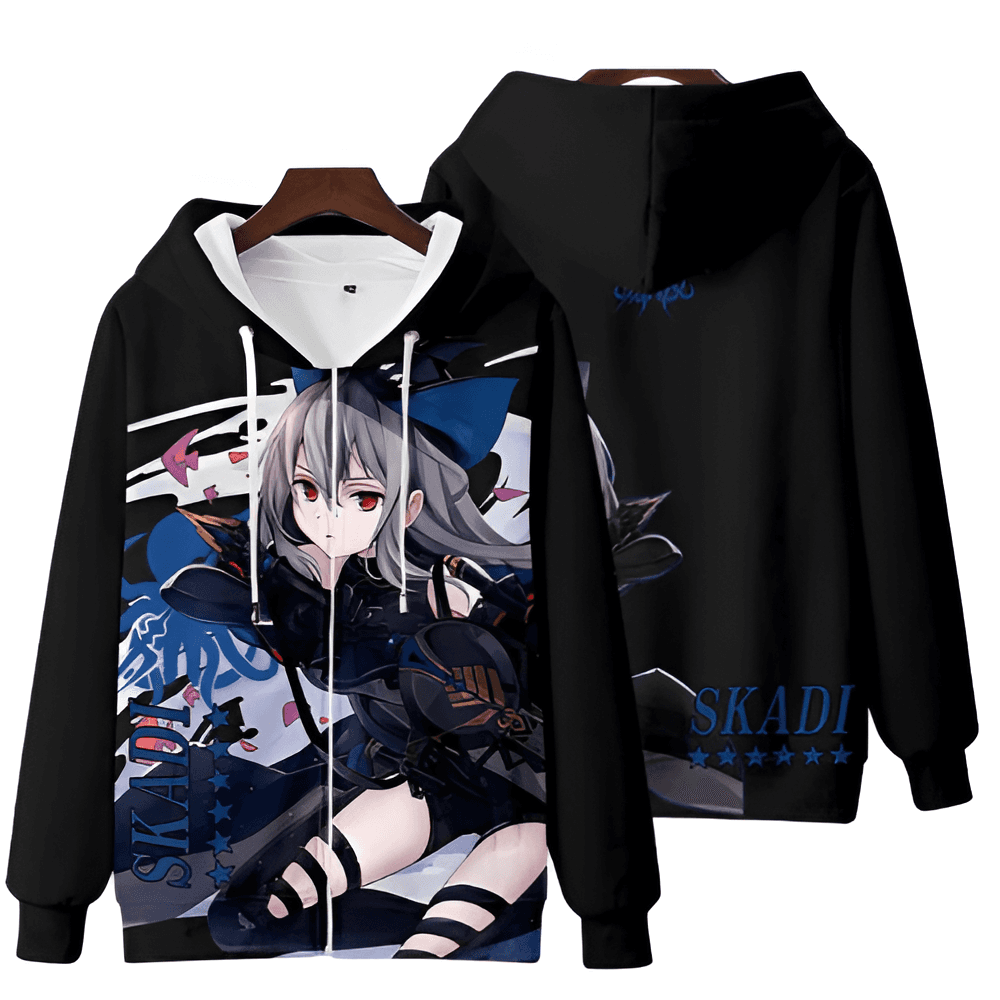 Arknights Anime Skadi Zipper Hoodie