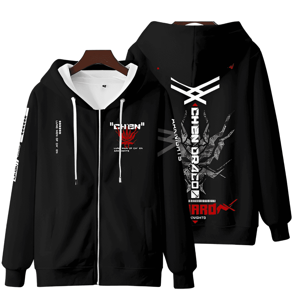 Anime Arknights Chen Zipper Hoodie