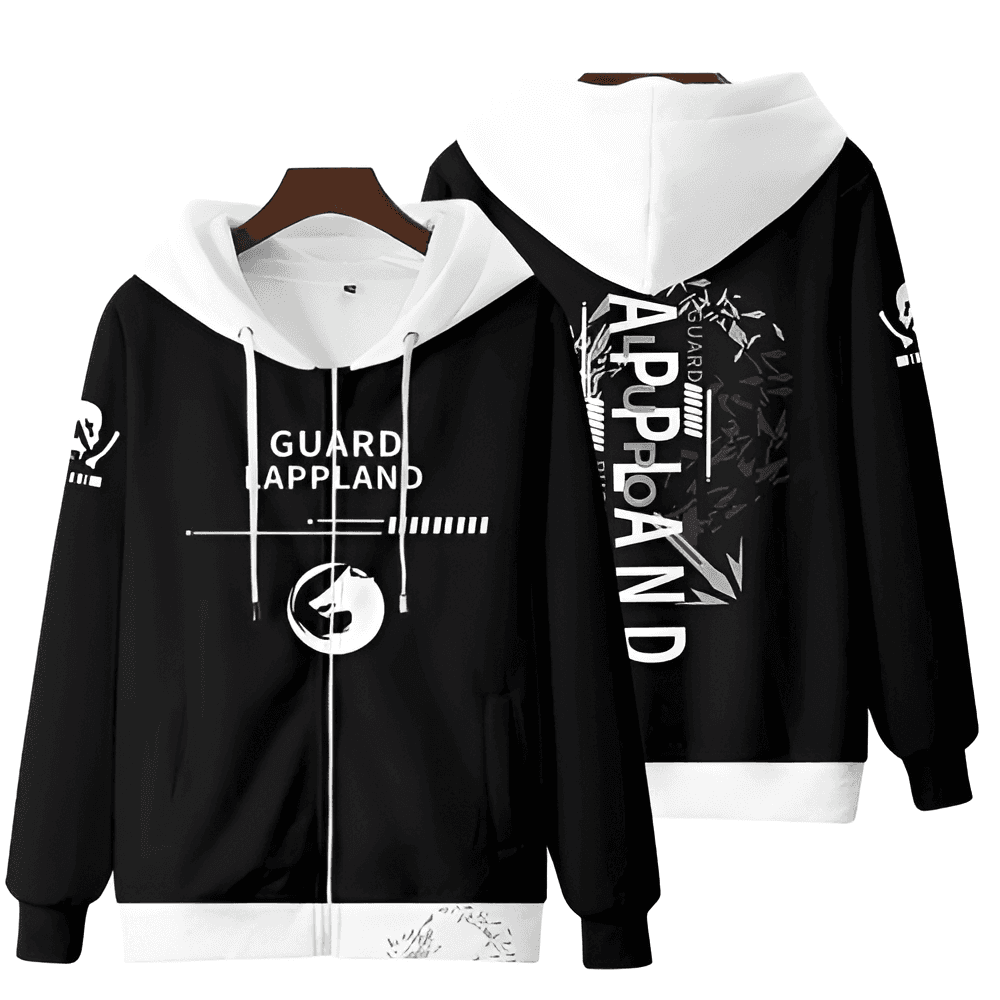 Anime Arknights Guard Lappland Zipper Hoodie
