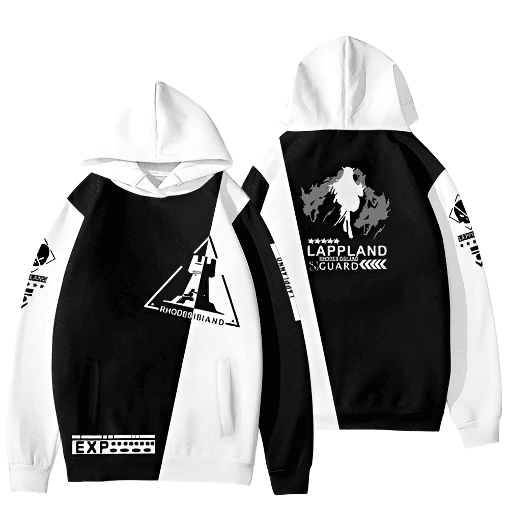 Anime Arknights Lappland Rhodes Island Guard Pullover Hoodie