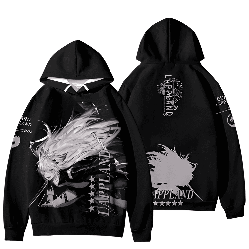 Anime Arknights Guard Lappland Pullover Hoodie