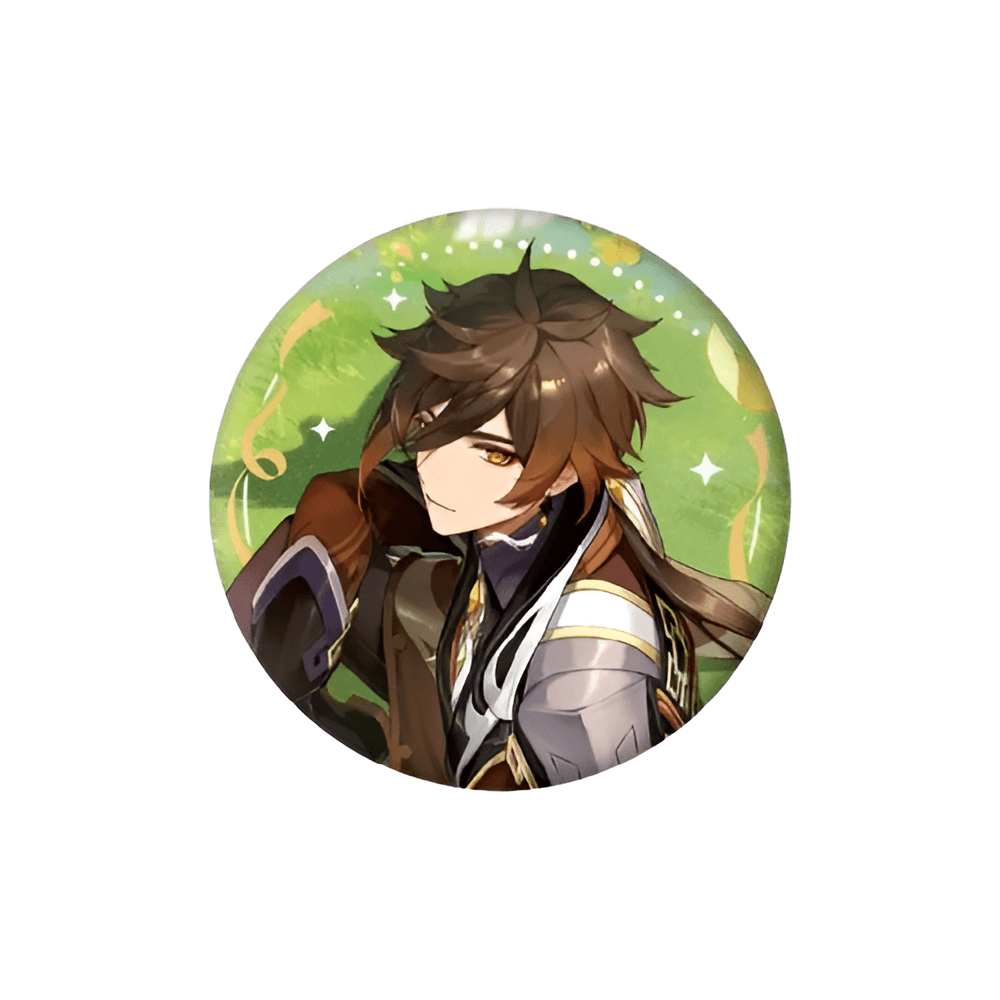 Anime Genshin Impact Anniversary Series Zhongli Badge