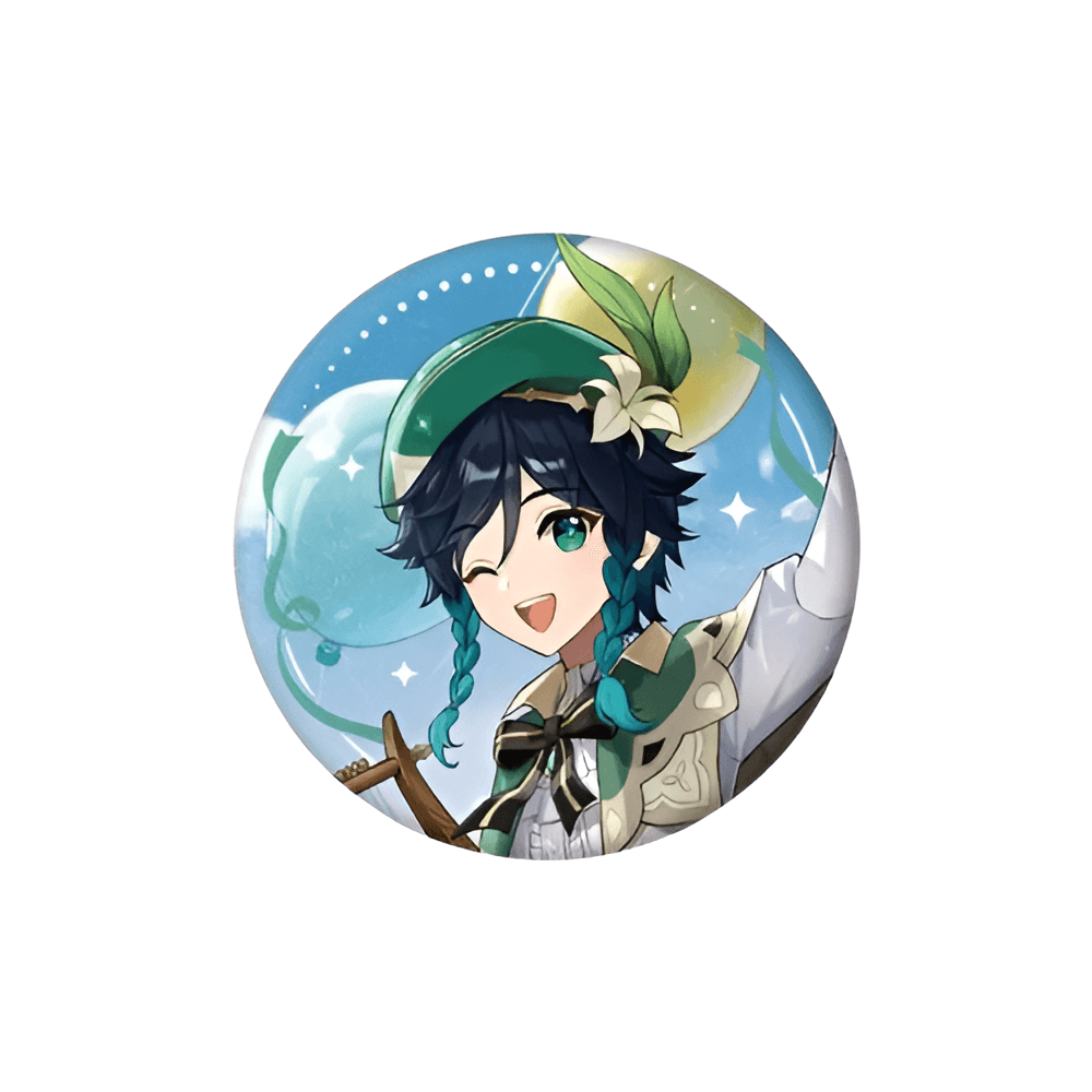 Anime Genshin Impact Anniversary Series Venti Tinplate Badge