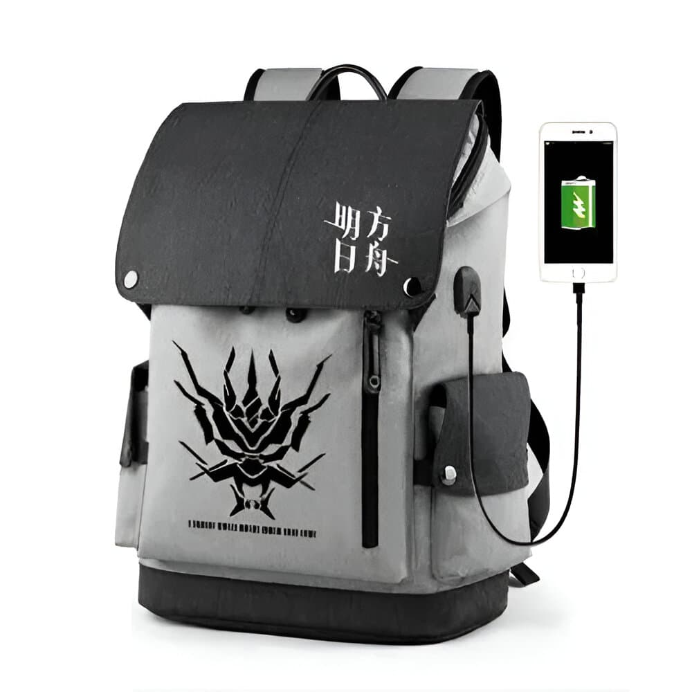 Anime Arknights Great Lungmen USB Port Backpack
