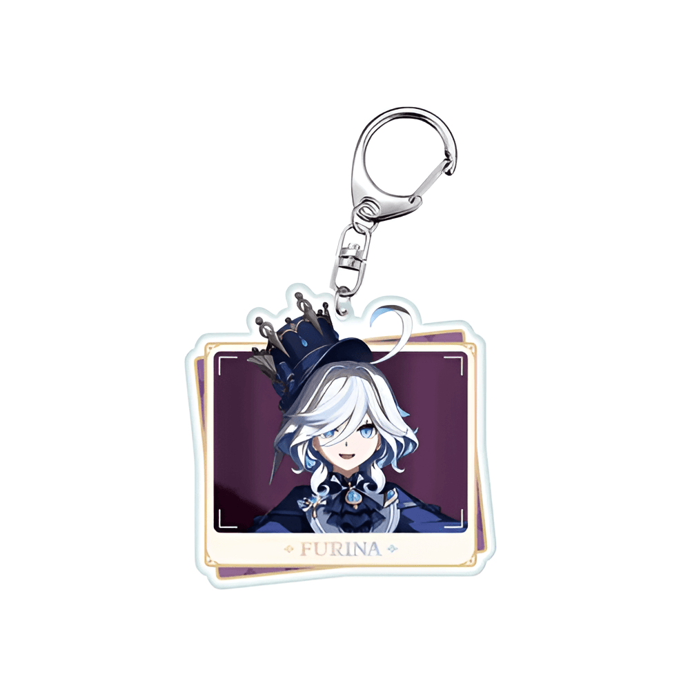 Anime Genshin Impact Furina Acrylic Keychain