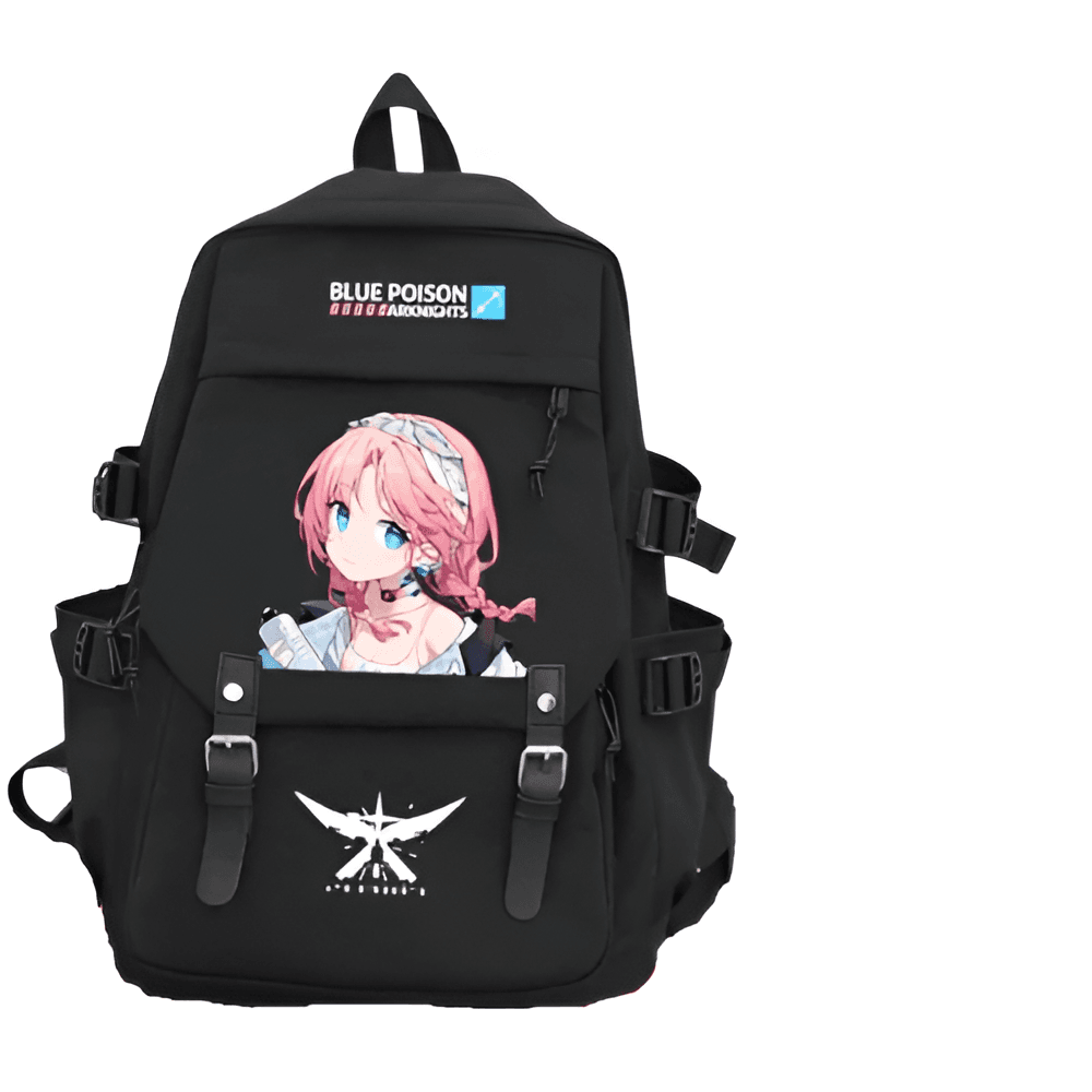Anime Arknights Blue Poison Printed Backpack