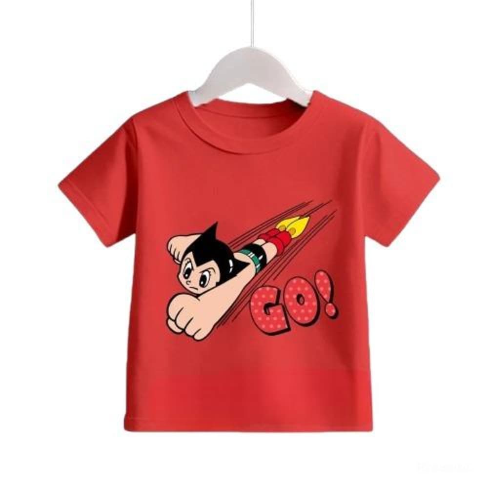 Anime Astro Boy Printed Short Sleeve T-Shirt — detail 2