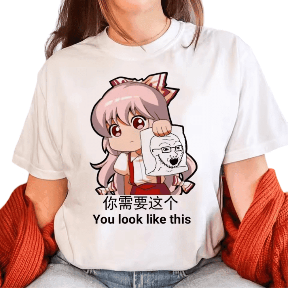 Anime Touhou Project Fujiwara No Mokou T-Shirt