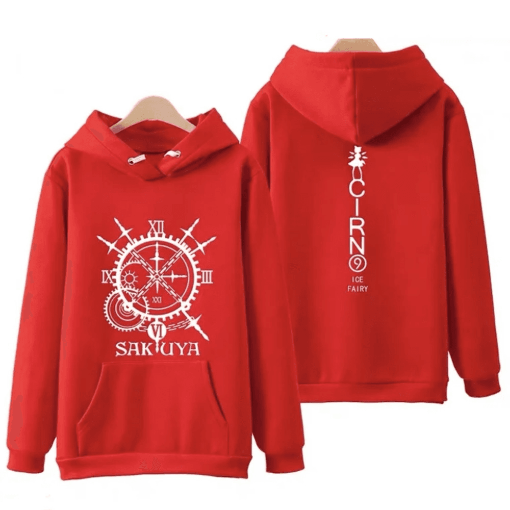 Anime Touhou Project Sakuya And Cirno Ice Fairy Hoodie — detail 1