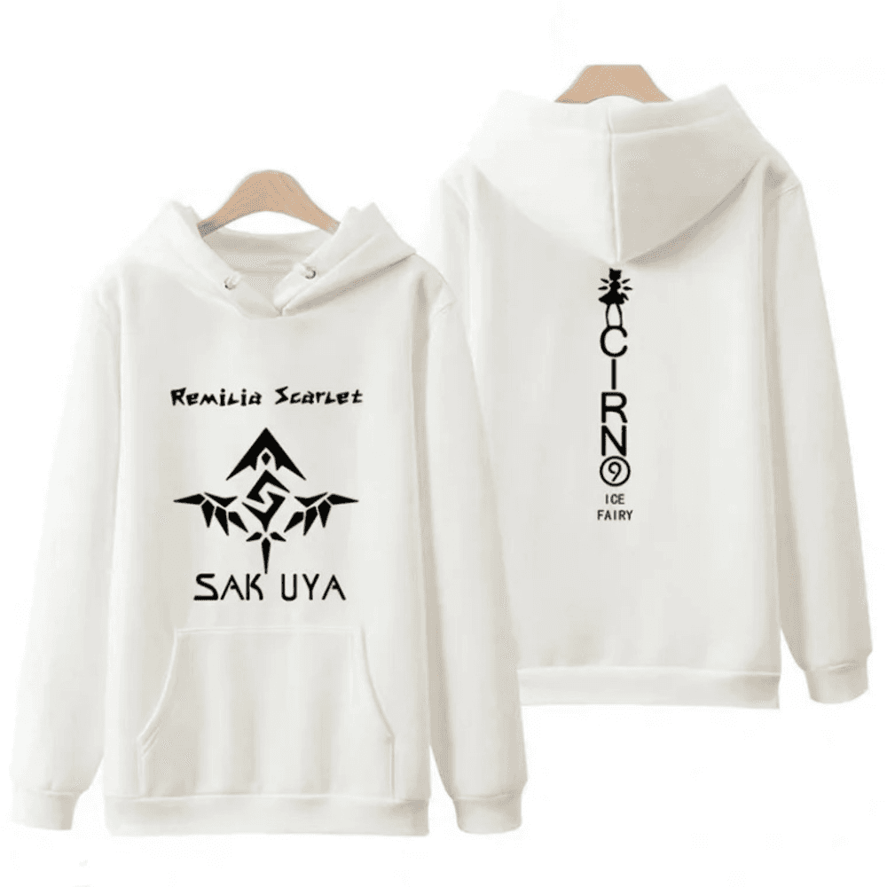Anime Touhou Project Remilia Scarlet Cirno Sakuya Hoodie — detail 1