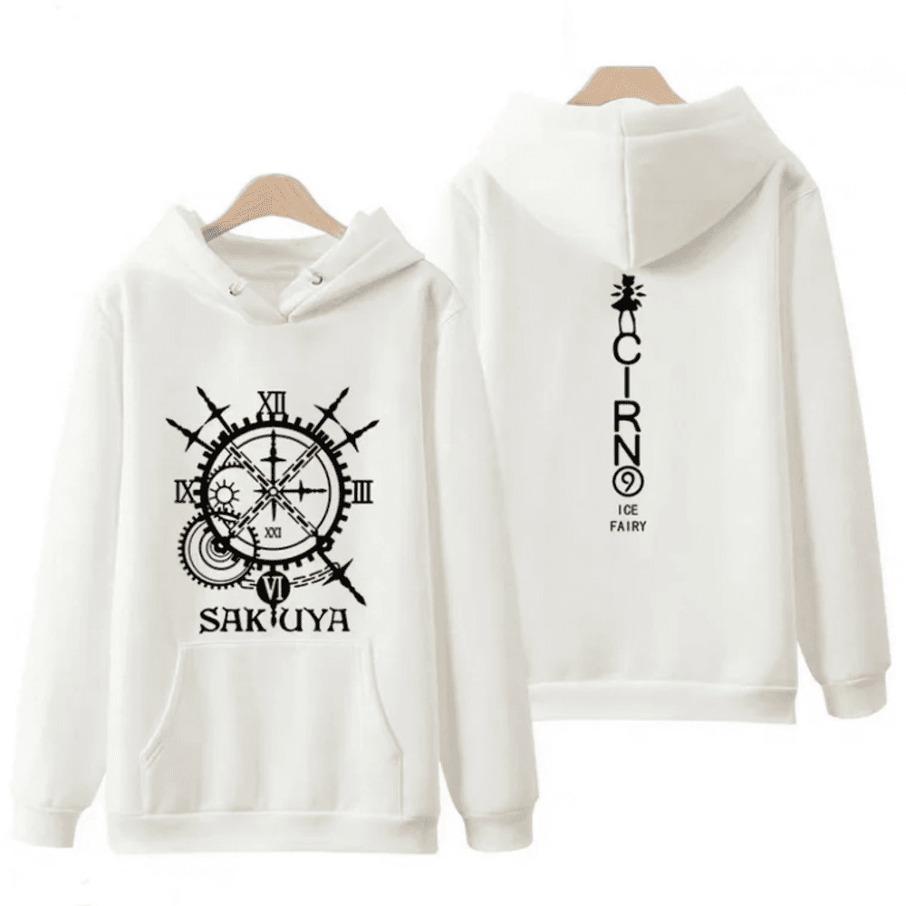 Anime Touhou Project Sakuya And Cirno Ice Fairy Hoodie — detail 2