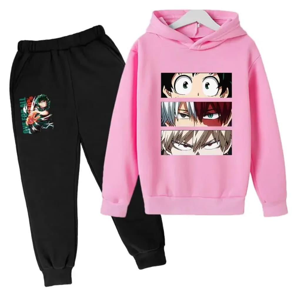 Anime My Hero Academia Izuku Shoto And Katsuki Printed Hoodie With Pant — detail 2