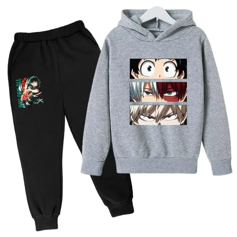 Anime My Hero Academia Izuku Shoto And Katsuki Printed Hoodie With Pant — detail 1
