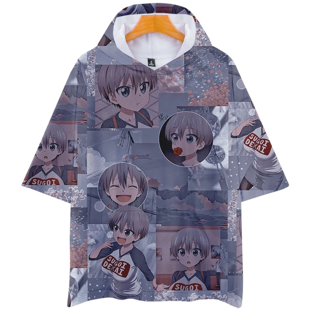 Uzaki-Chan Wants To Hang Out Hana Uzaki Anime Short Sleeve Hoodie