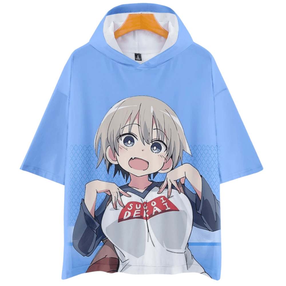 Anime Uzaki-Chan Wants To Hang Out Hana Uzaki Short Sleeve Hoodie
